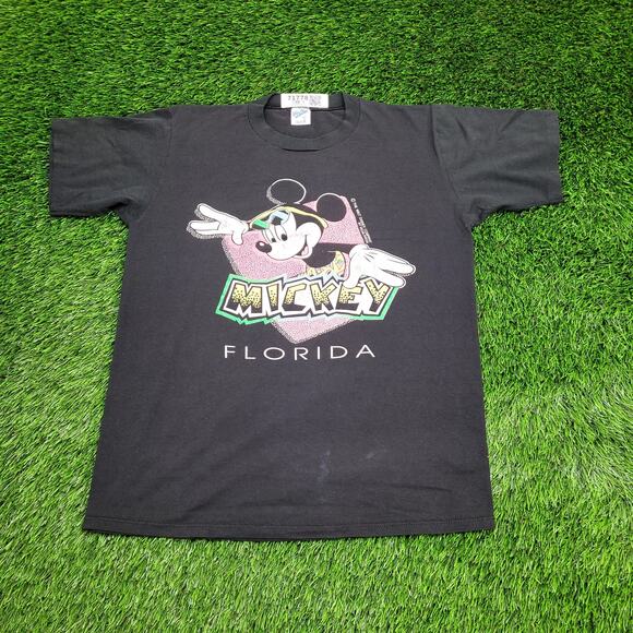 Vintage Disney Mickey-Mouse Shirt Womens Large 20x26 Florida USA - Picture 1 of 14